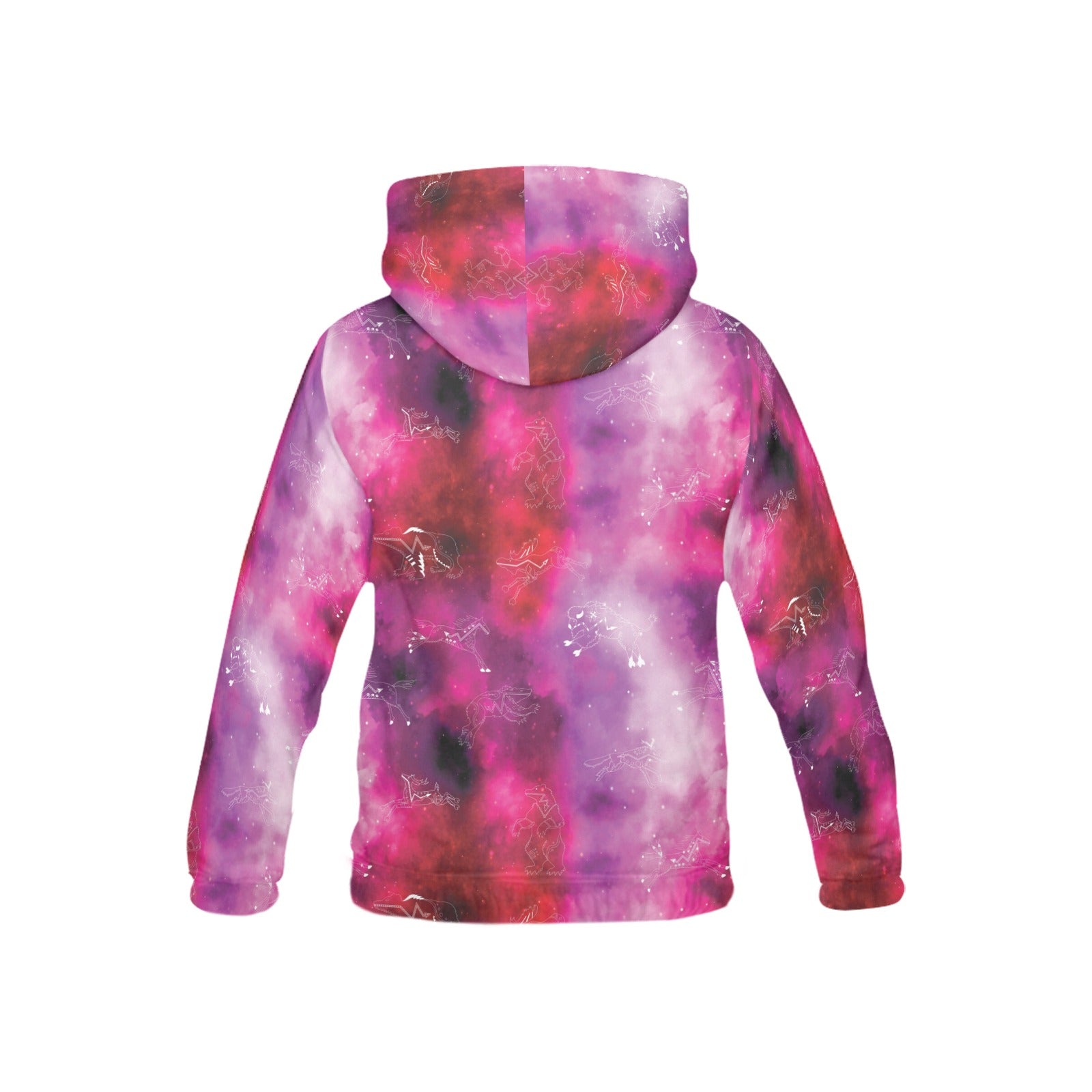 Animal Ancestors 8 Gaseous Clouds Pink and Red Hoodie for Kid (USA Size)