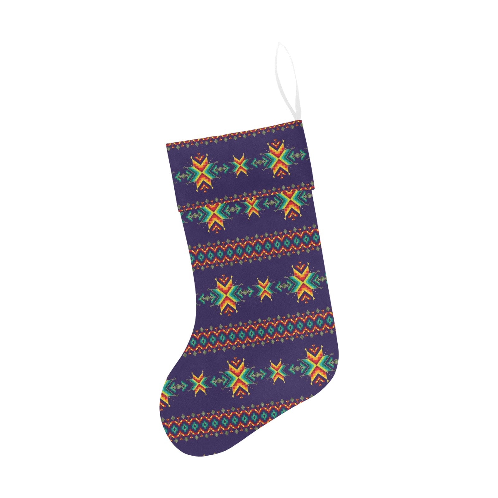 Dreams of Ancestors Indigo Christmas Stocking