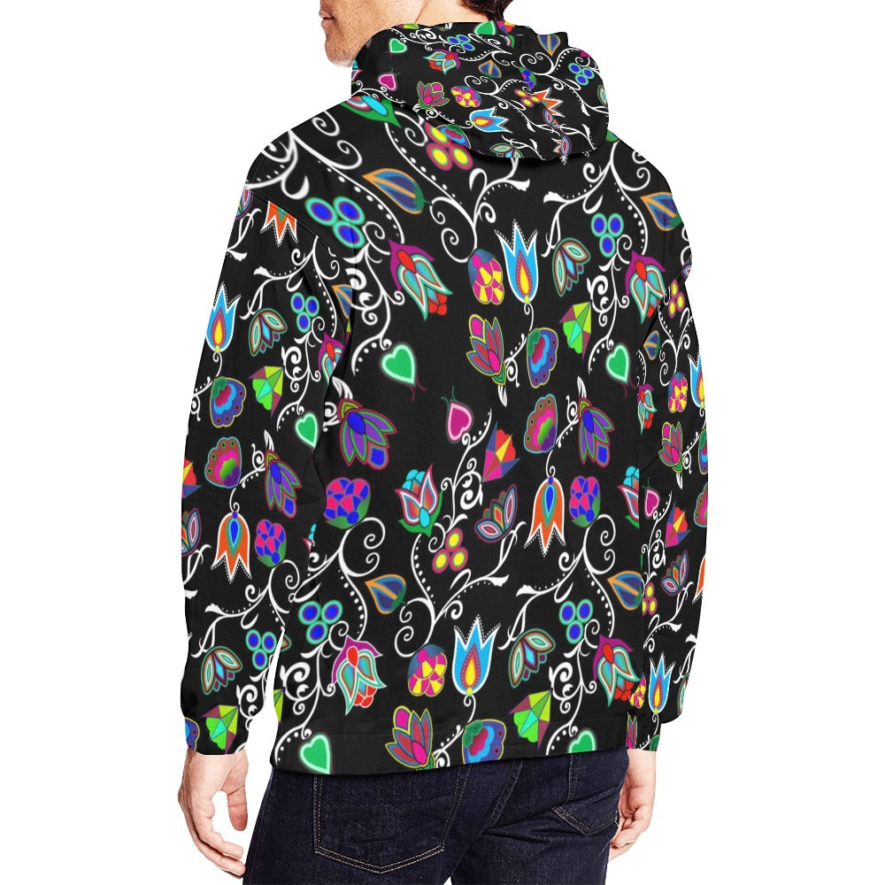 Indigenous Paisley Black Hoodie for Men (USA Size)