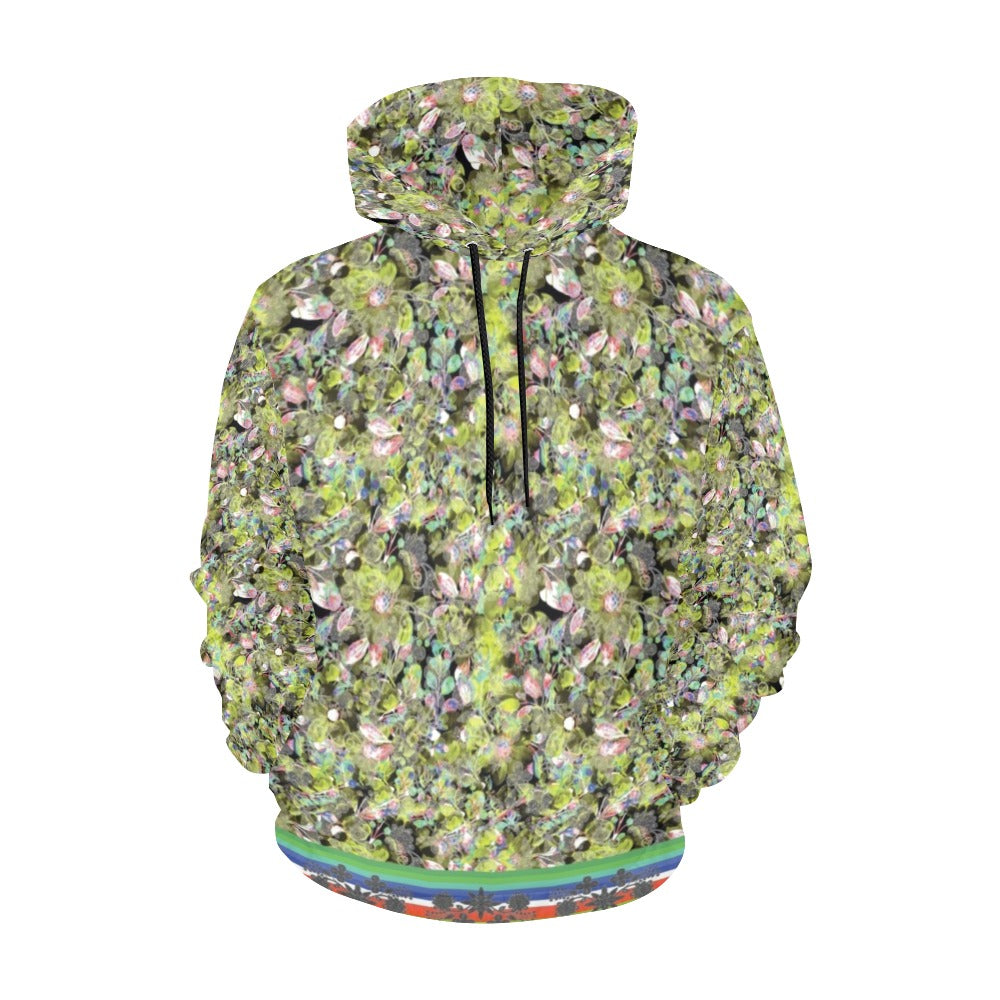 Culture in Nature Green Leaf Hoodie for Women (USA Size)