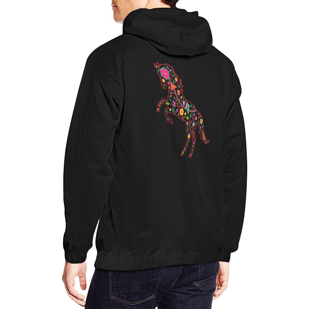 Floral Horse Hoodie for Men (USA Size)