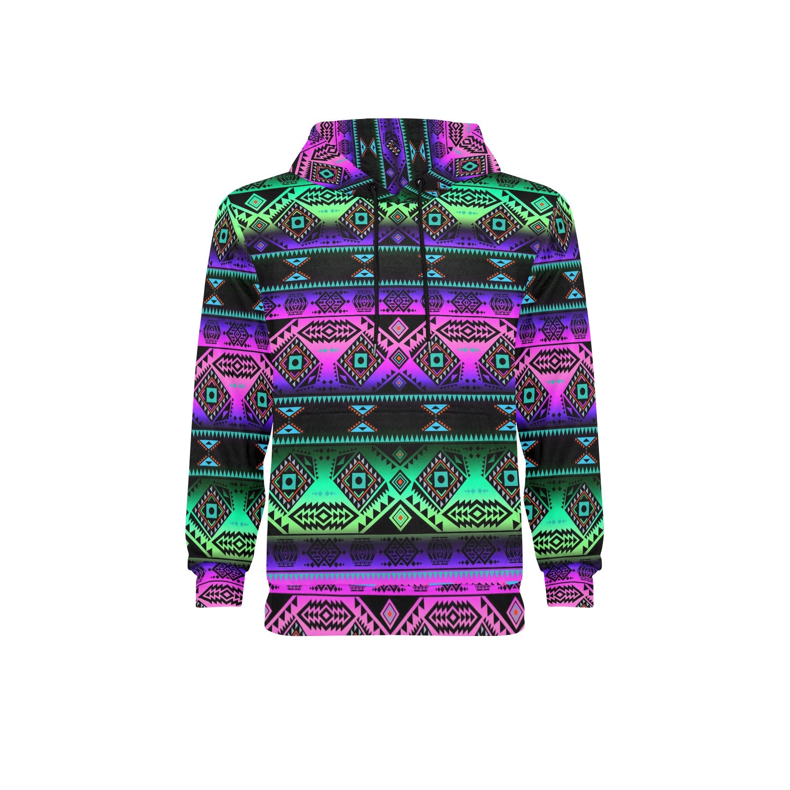 California Coast Sunrise Men's Long Sleeve Fleece Hoodie