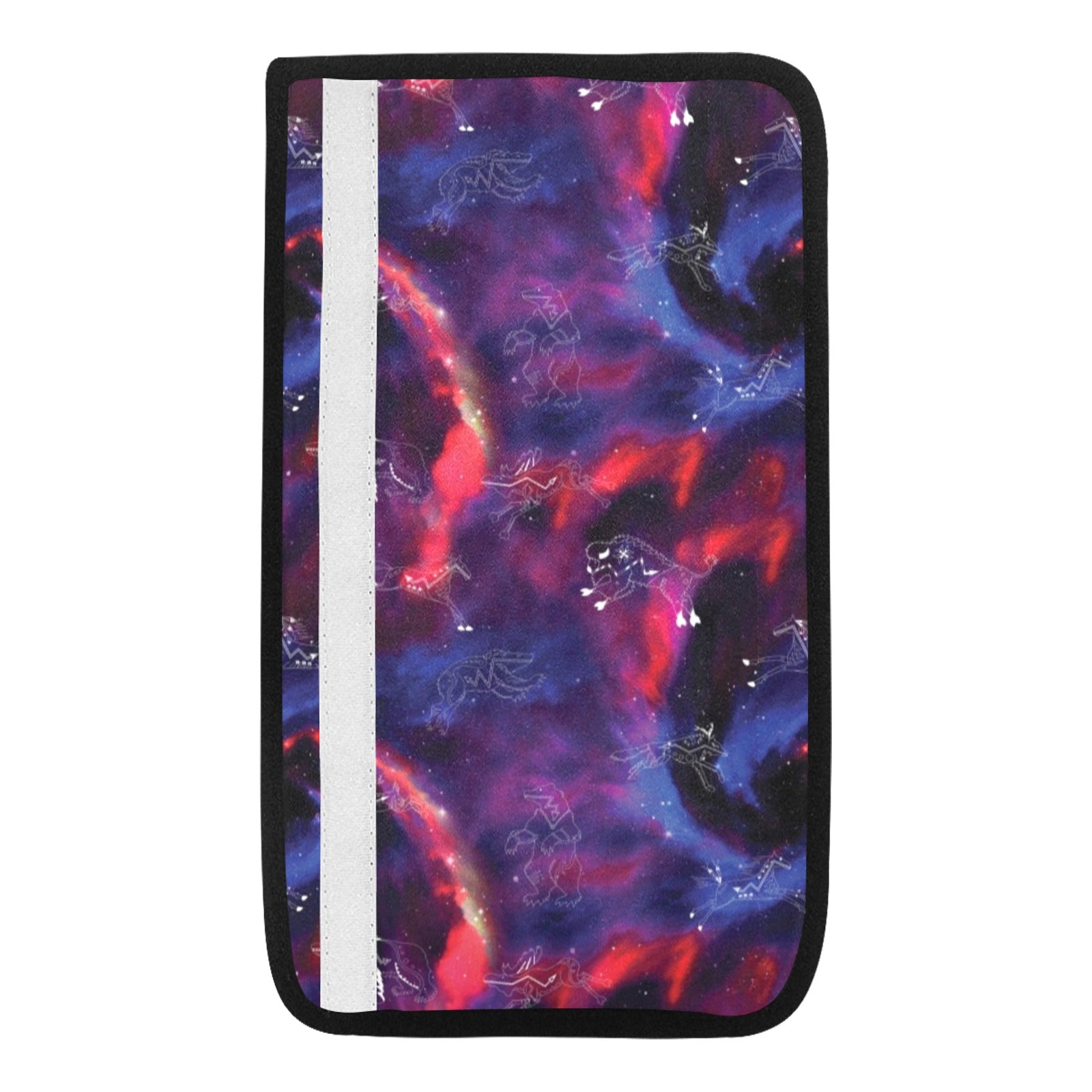 Animal Ancestors 3 Blue Pink Swirl Car Seat Belt Cover 7''x12.6'' (Pack of 2)