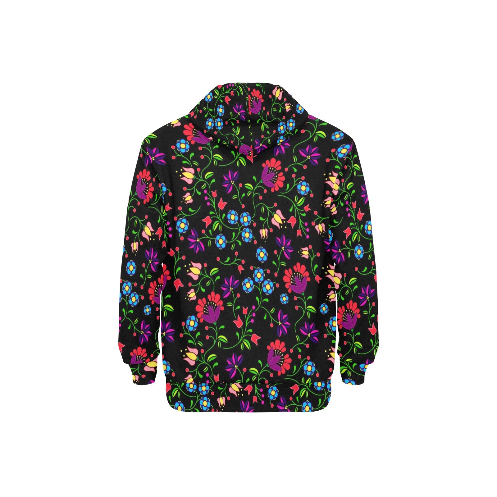 Fleur Indigine Men's Long Sleeve Fleece Hoodie