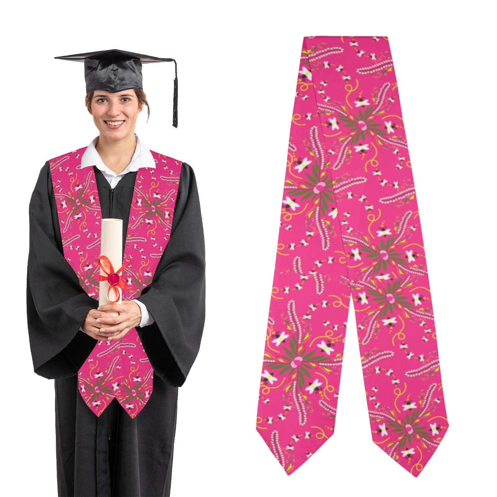Willow Bee Bubblegum Graduation Stole