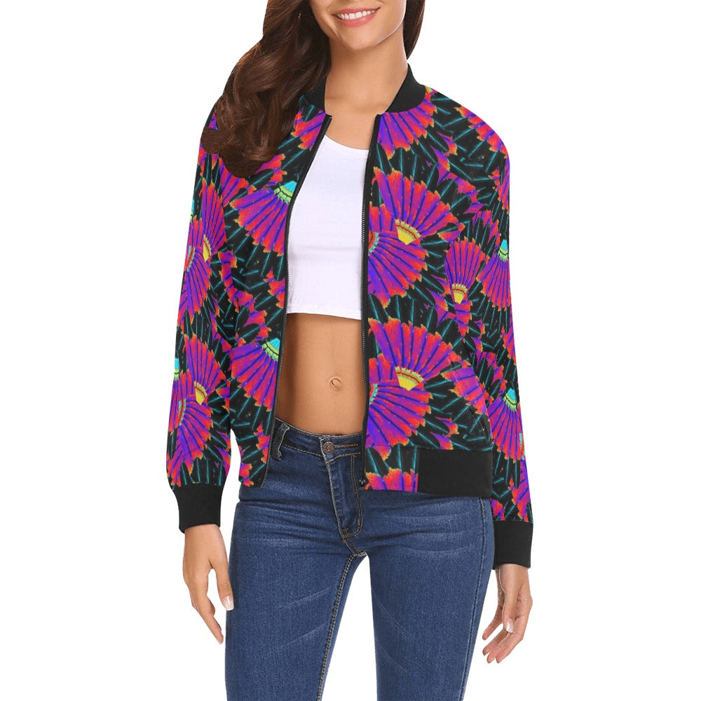 Feather sales bomber jacket