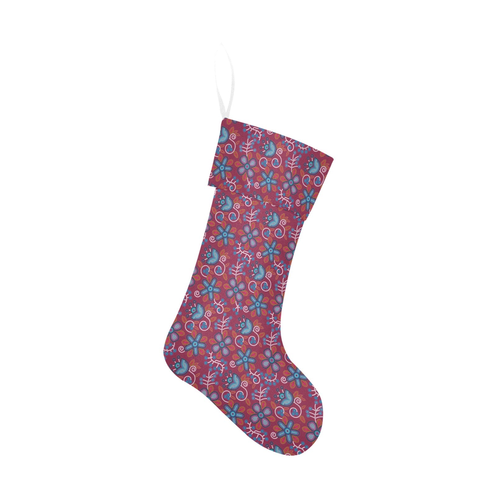 Cardinal Garden Christmas Stocking