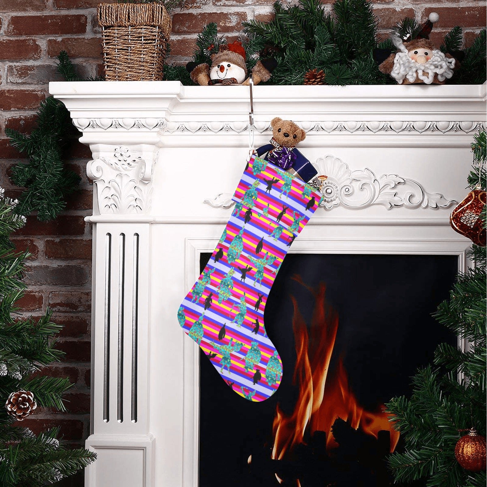Dancers Sky Dance Christmas Stocking
