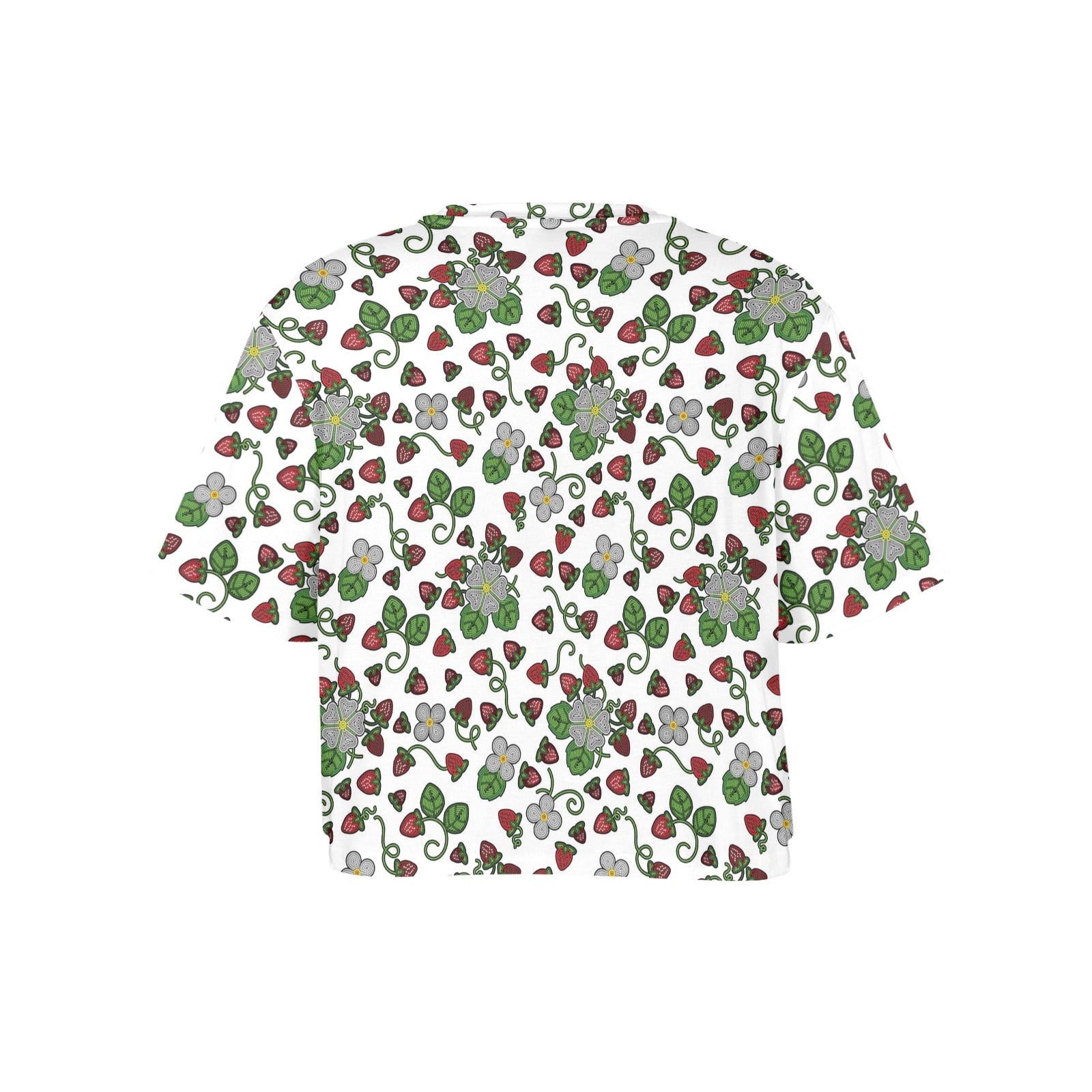 Strawberry Dreams White Women's Cropped T-shirt