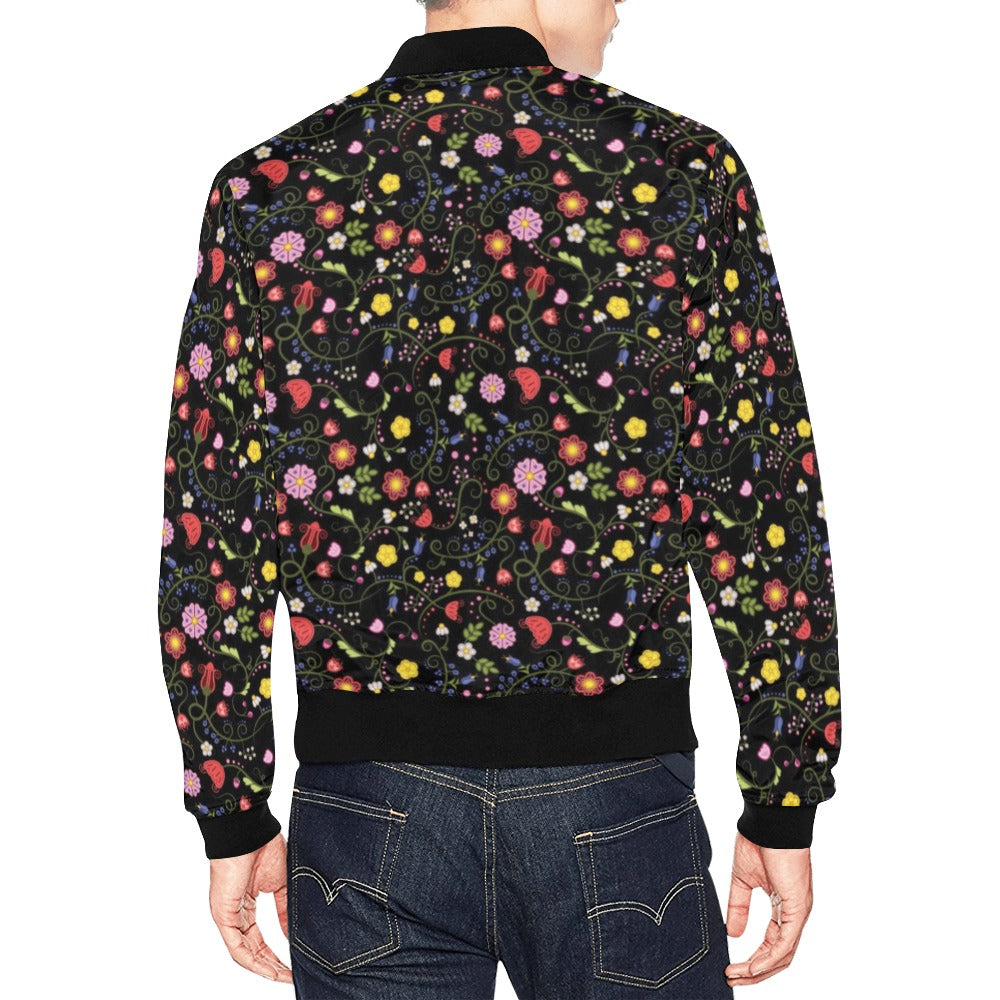 Nipin Blossom Midnight Bomber Jacket for Men