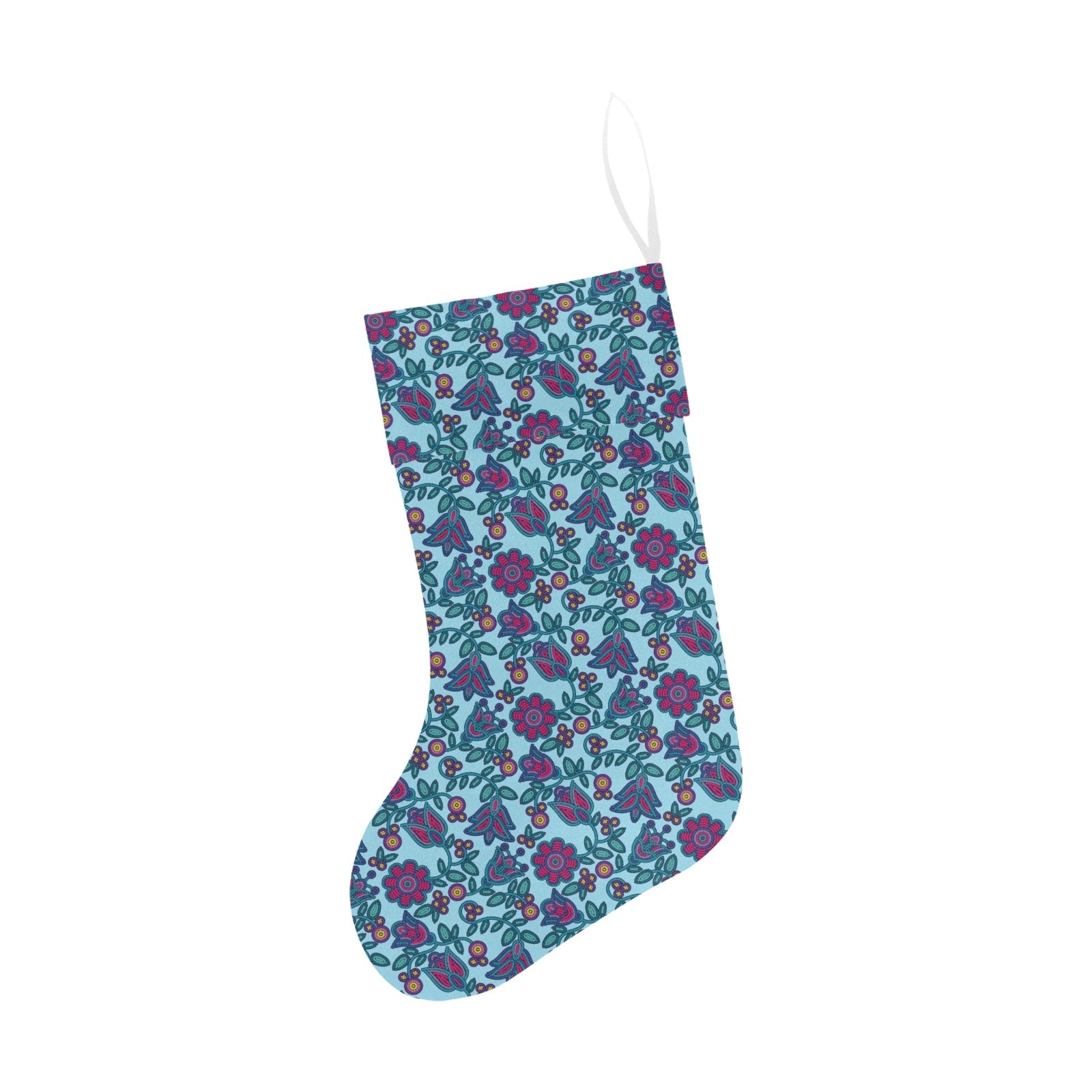 Beaded Nouveau Marine Christmas Stocking