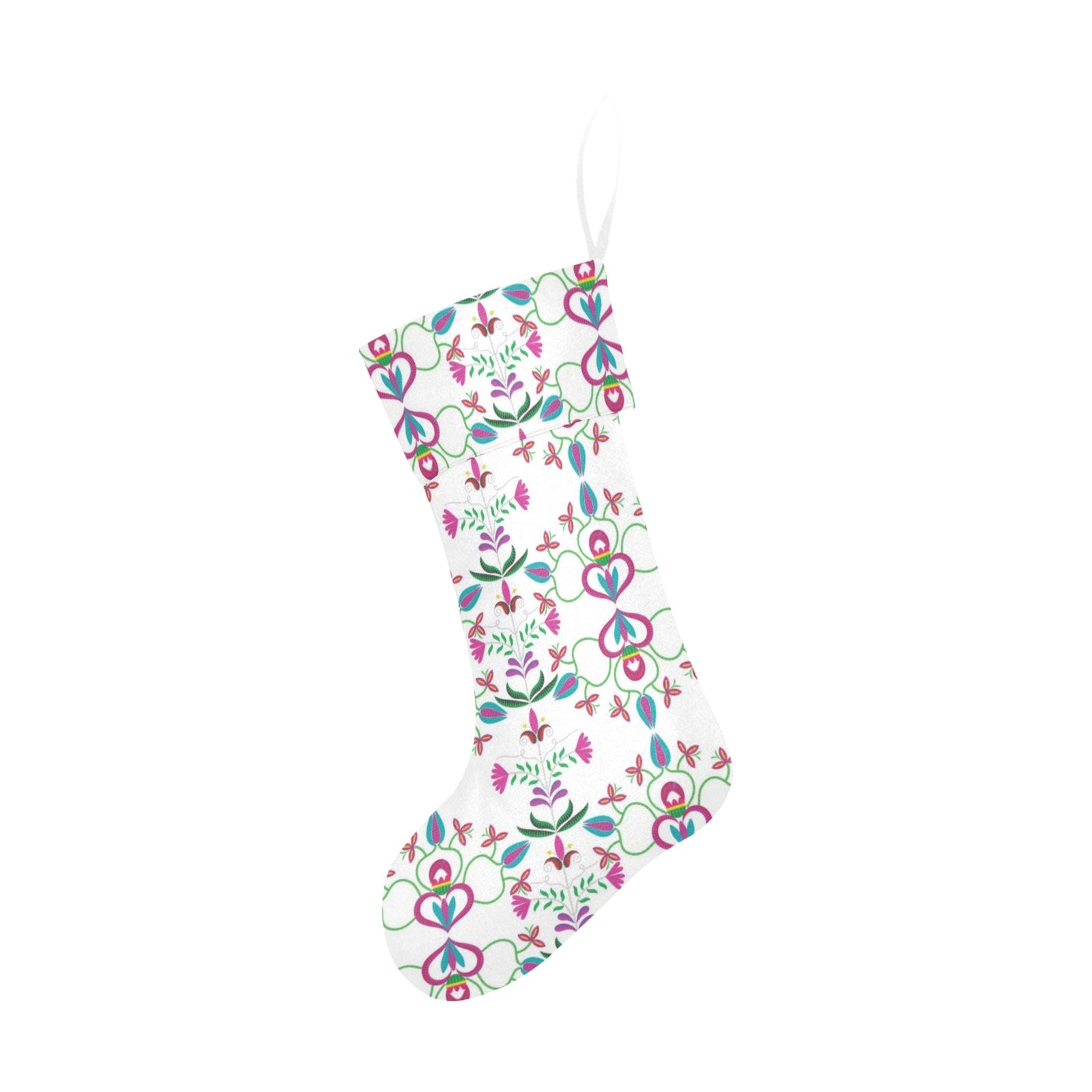 Quilled Divine White Christmas Stocking