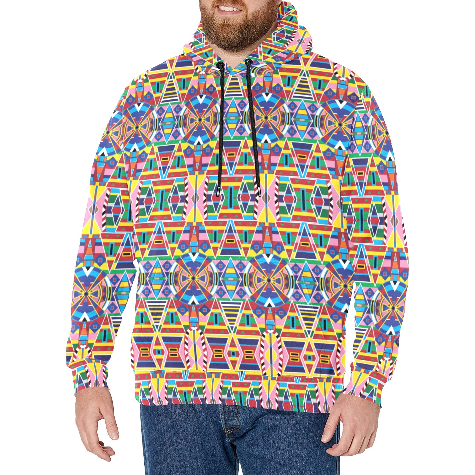 Crow Captive Men's Long Sleeve Fleece Hoodie