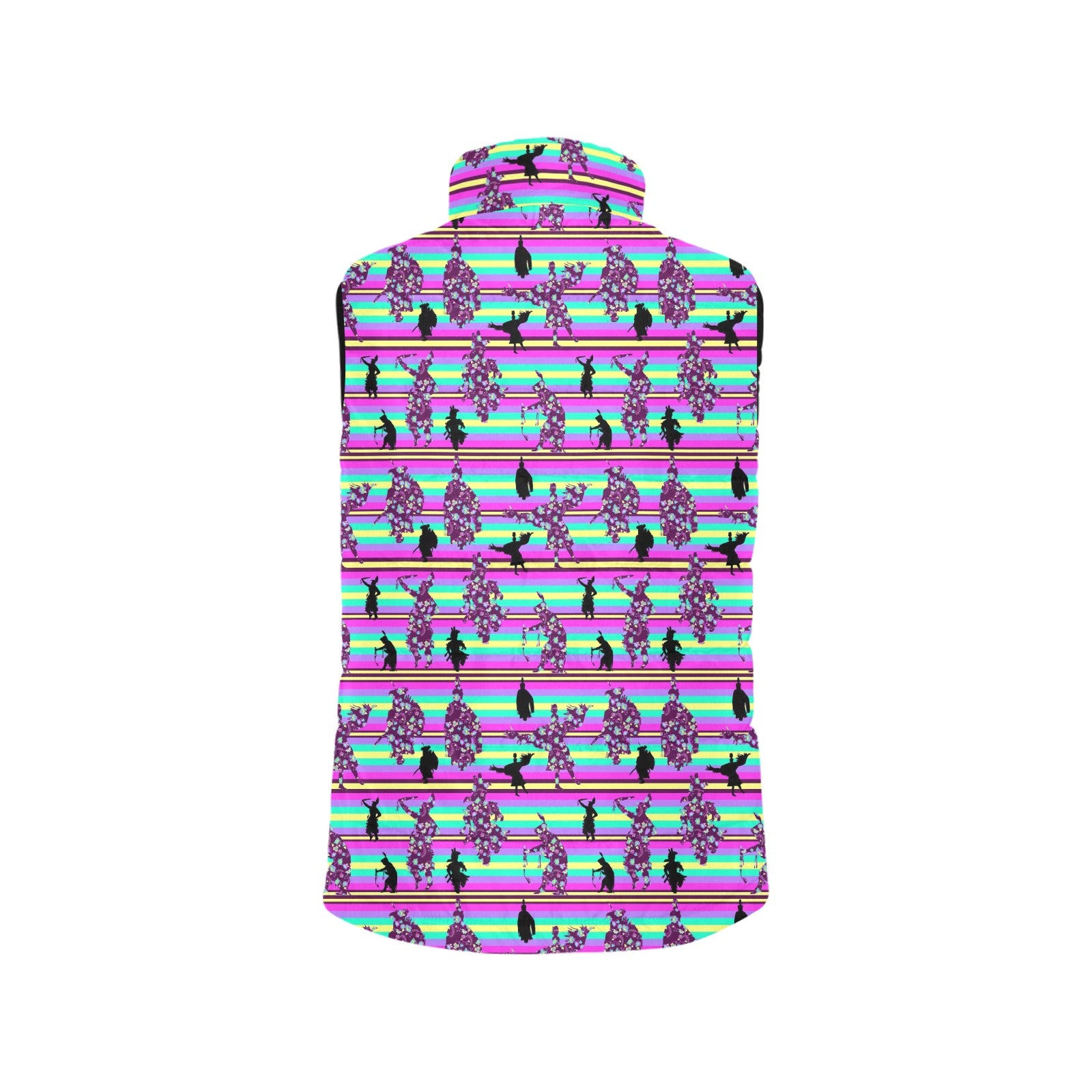 Dancers Floral Contest Men's Padded Vest Jacket