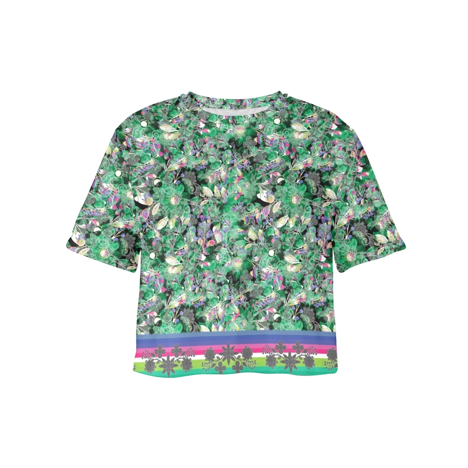 Culture in Nature Green Women's Cropped T-shirt