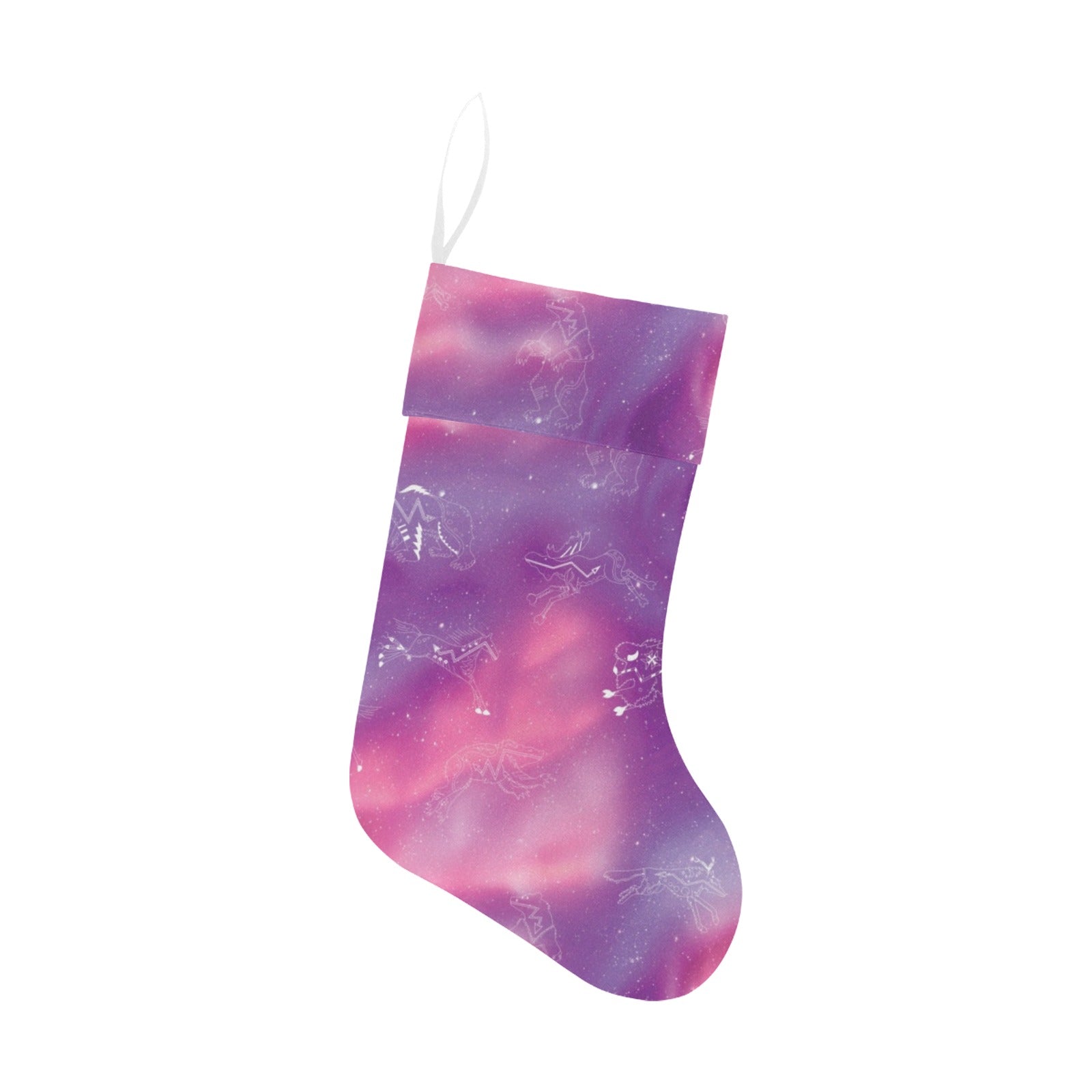 Animal Ancestors 7 Aurora Gases Pink and Purple Christmas Stocking