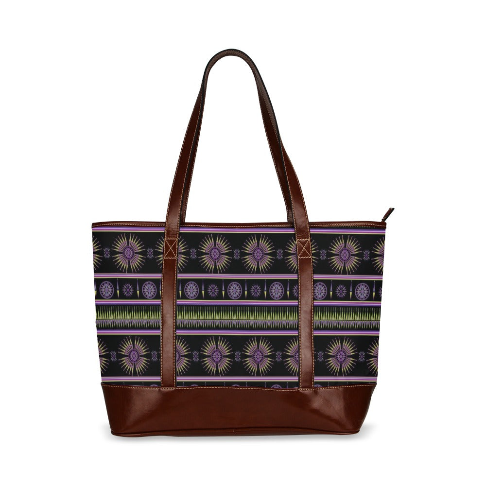 Evening Feather Wheel Tote Handbag