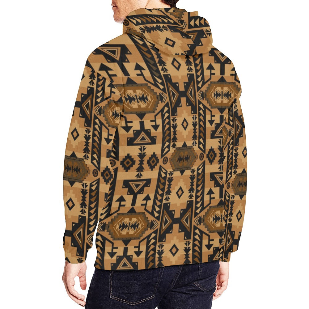 Chiefs Mountain Tan Hoodie for Men (USA Size)