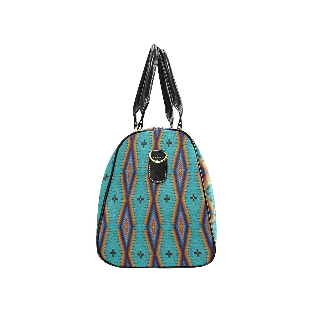 Diamond in the Bluff Turquoise Waterproof Travel Bag