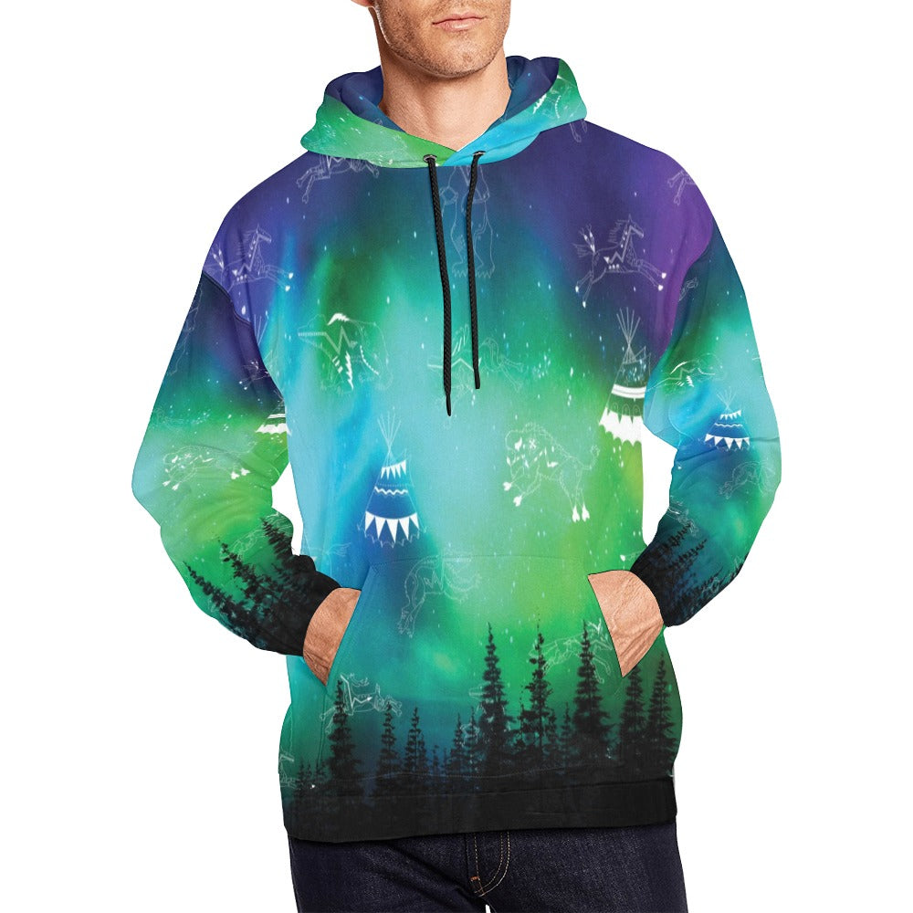 Aurora Medicine Animals Hoodie for Men (USA Size)