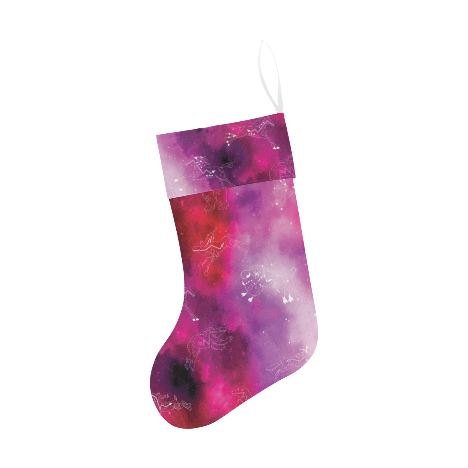 Animal Ancestors 8 Gaseous Clouds Pink and Red Christmas Stocking