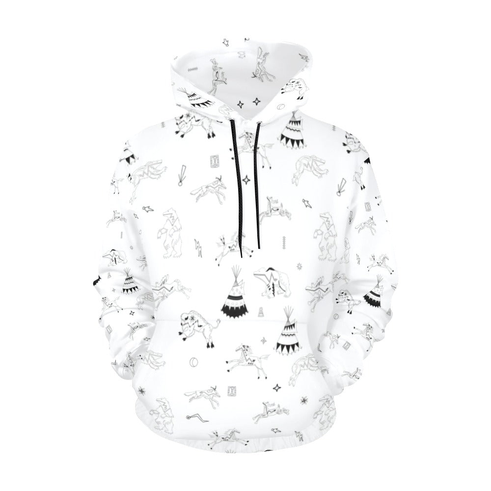 Ledger Dabbles White Hoodie for Women (USA Size)