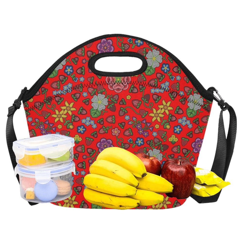 Berry Pop Fire Neoprene Lunch Bag/Large
