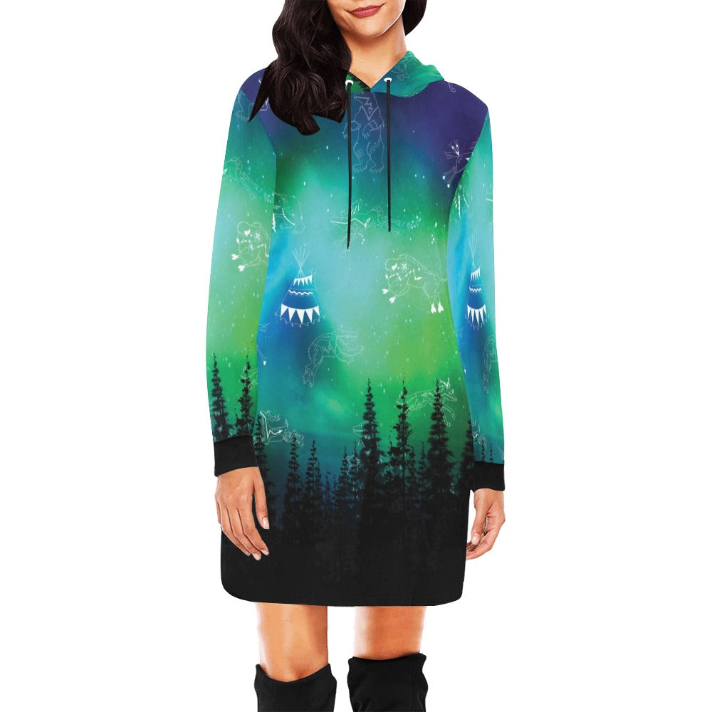 Aurora Medicine Animals Hoodie Dress