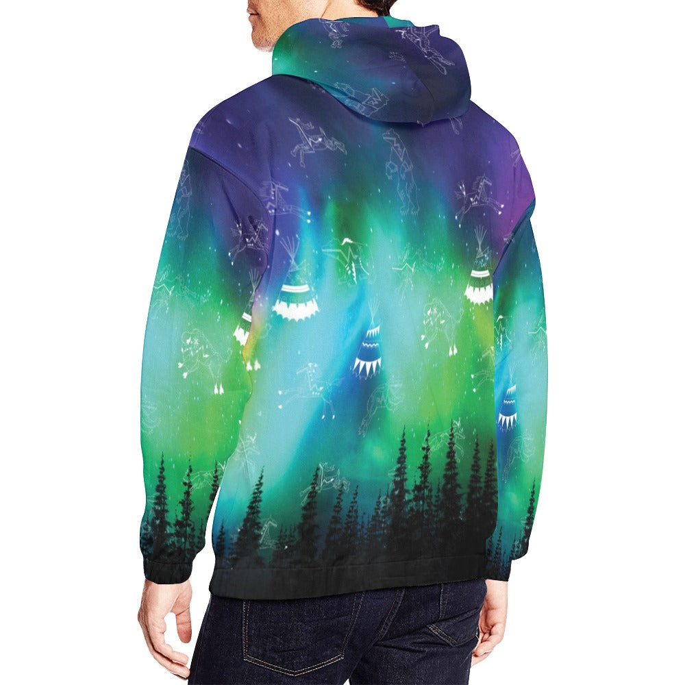 Aurora Medicine Animals Hoodie for Men (USA Size)