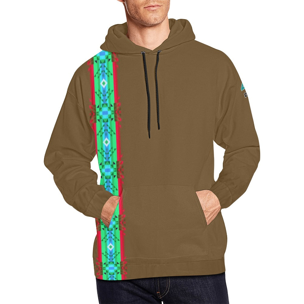 Blanket Strip Earth Hoodie for Men (USA Size)
