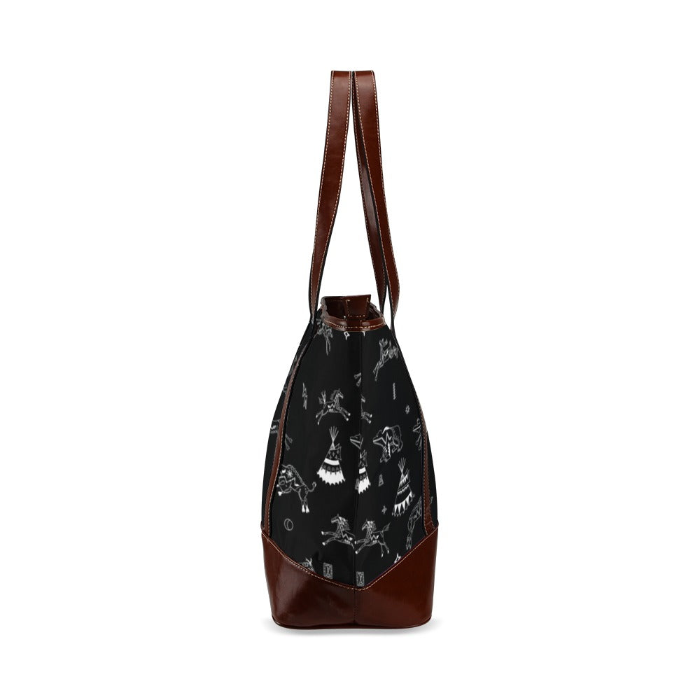 Ledger Dabbles Black Tote Handbag