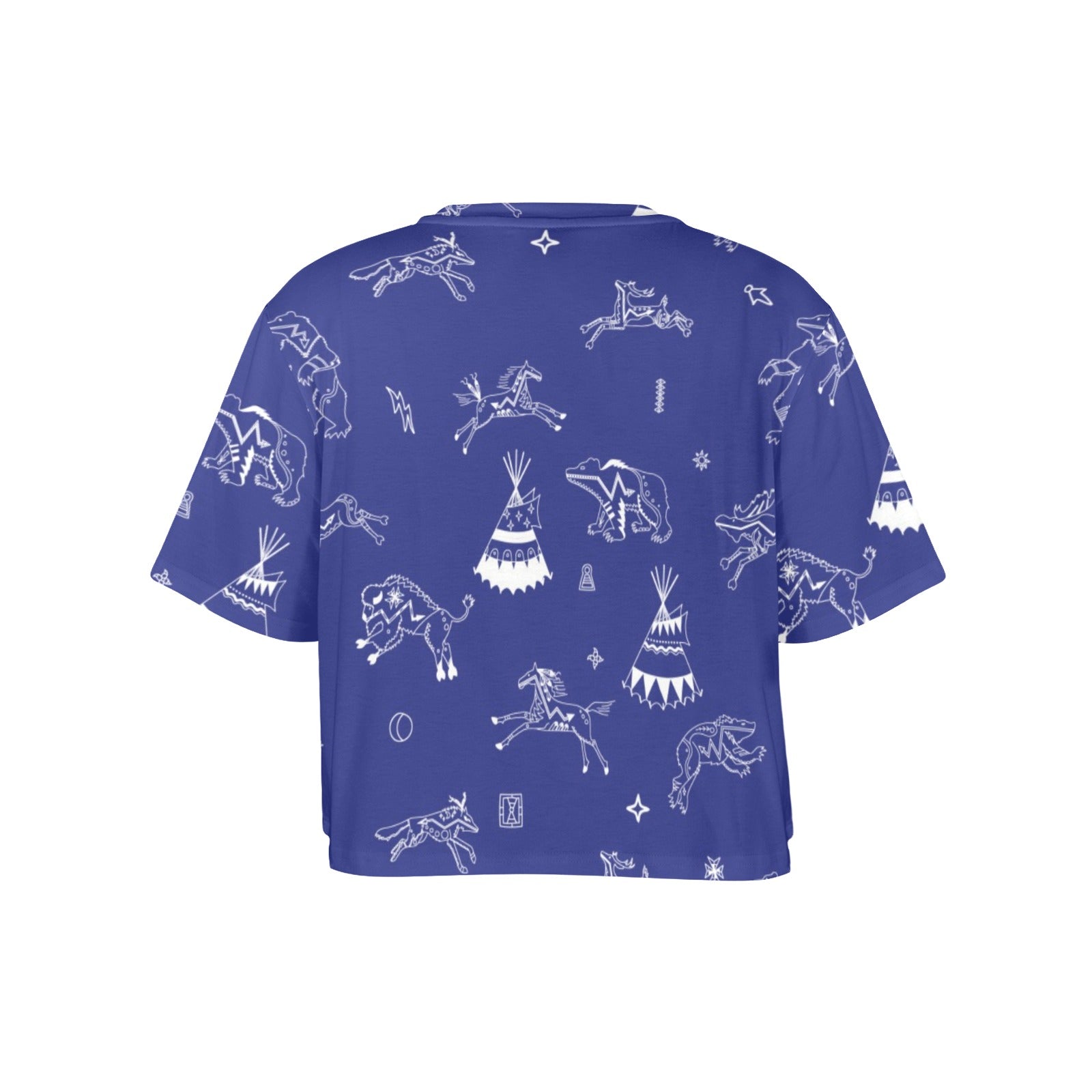Ledger Dables Blue Women's Cropped T-shirt