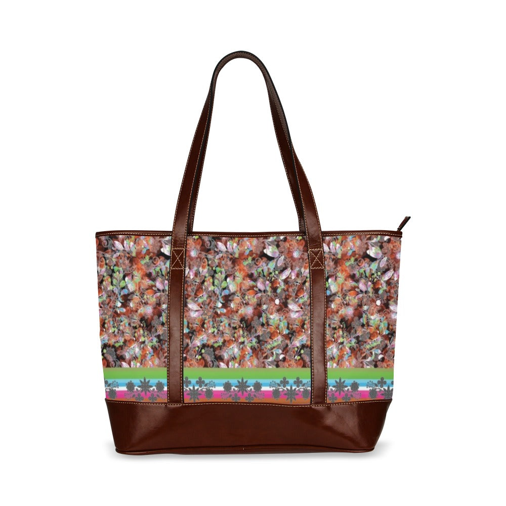 Culture in Nature Orange Tote Handbag