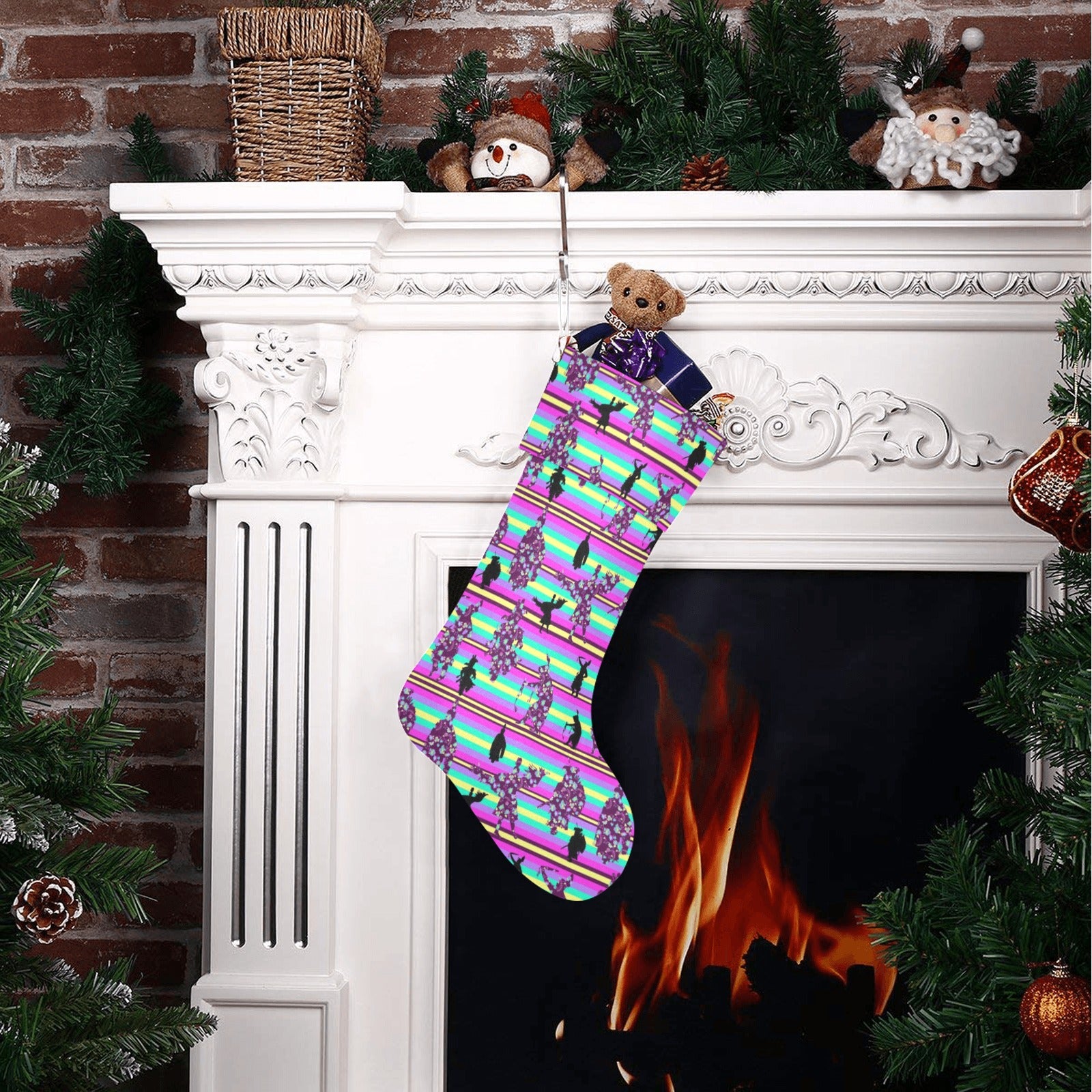 Dancers Floral Contest Christmas Stocking