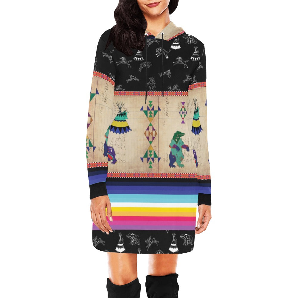 Bear Ledger Black Sky Hoodie Dress