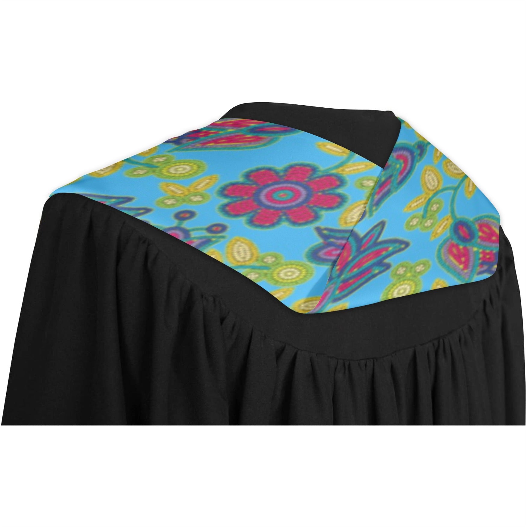 Beaded Nouveau Lime Graduation Stole