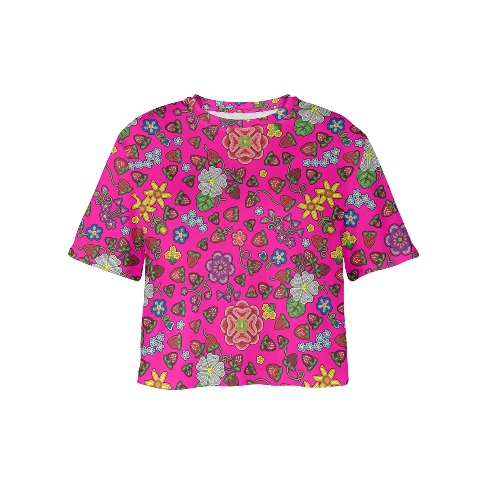 Berry Pop Blush Women's Cropped T-shirt