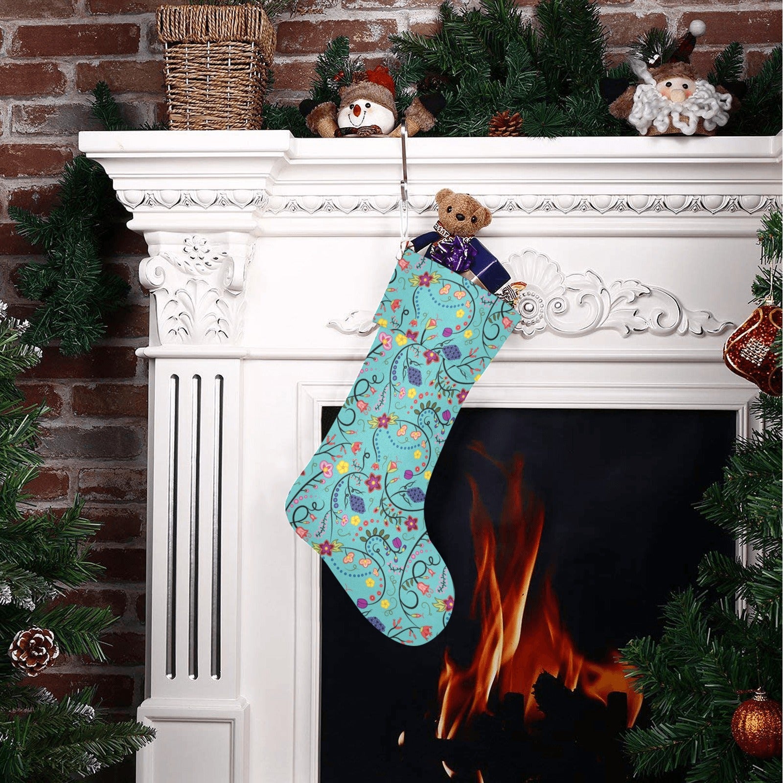 Fresh Fleur Sky Christmas Stocking