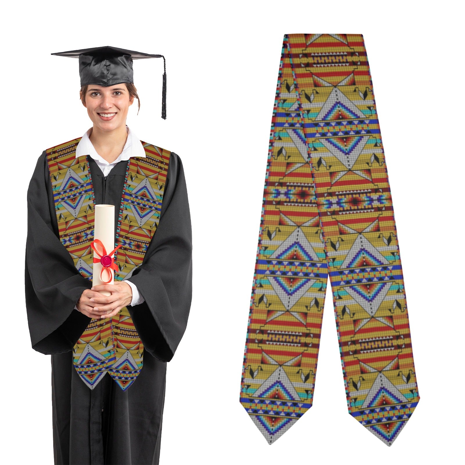 Medicine Blessing Yellow Graduation Stole