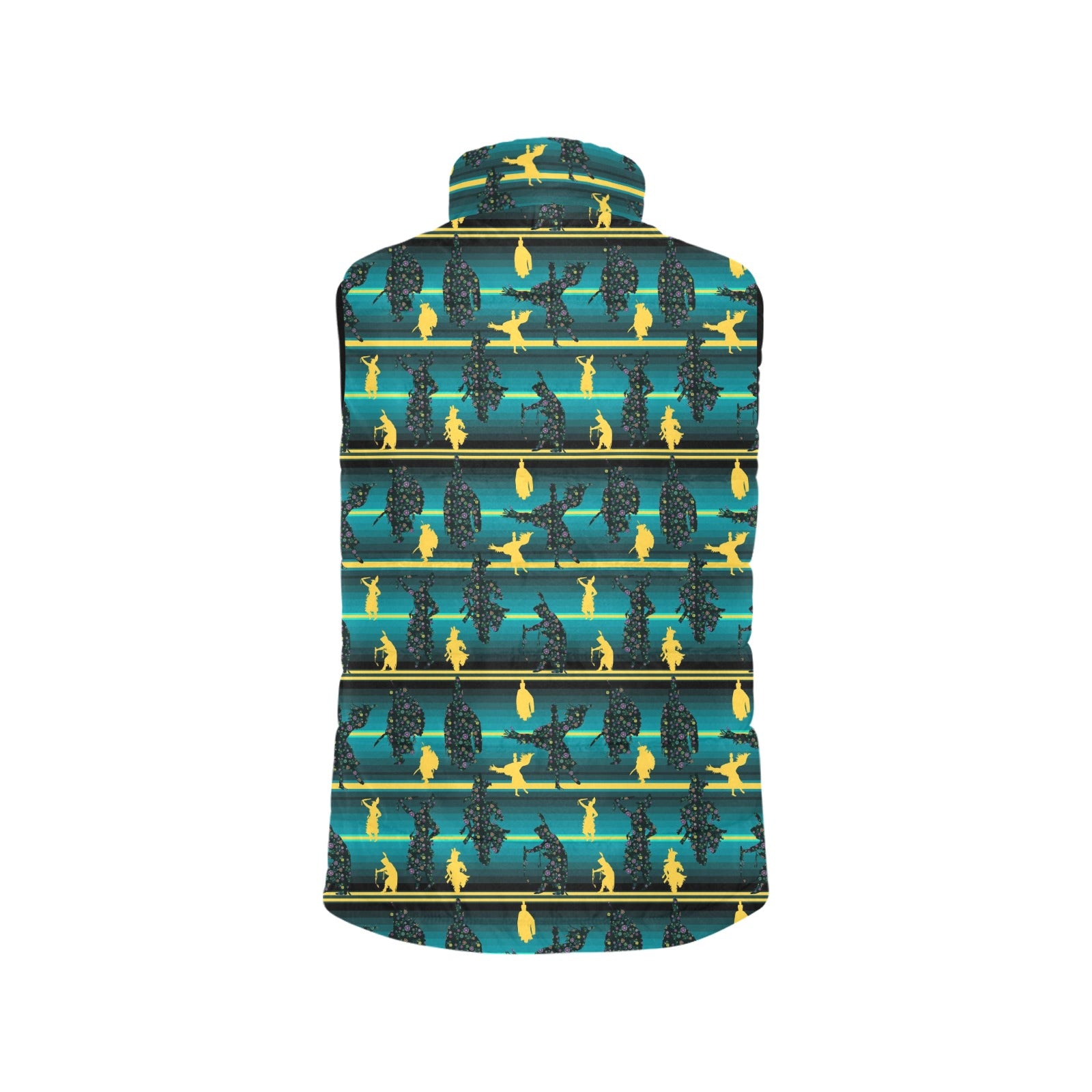 Dancers Inspire Green Men's Padded Vest Jacket