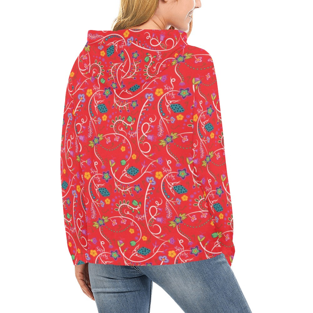 Fresh Fleur Fire Hoodie for Women (USA Size)