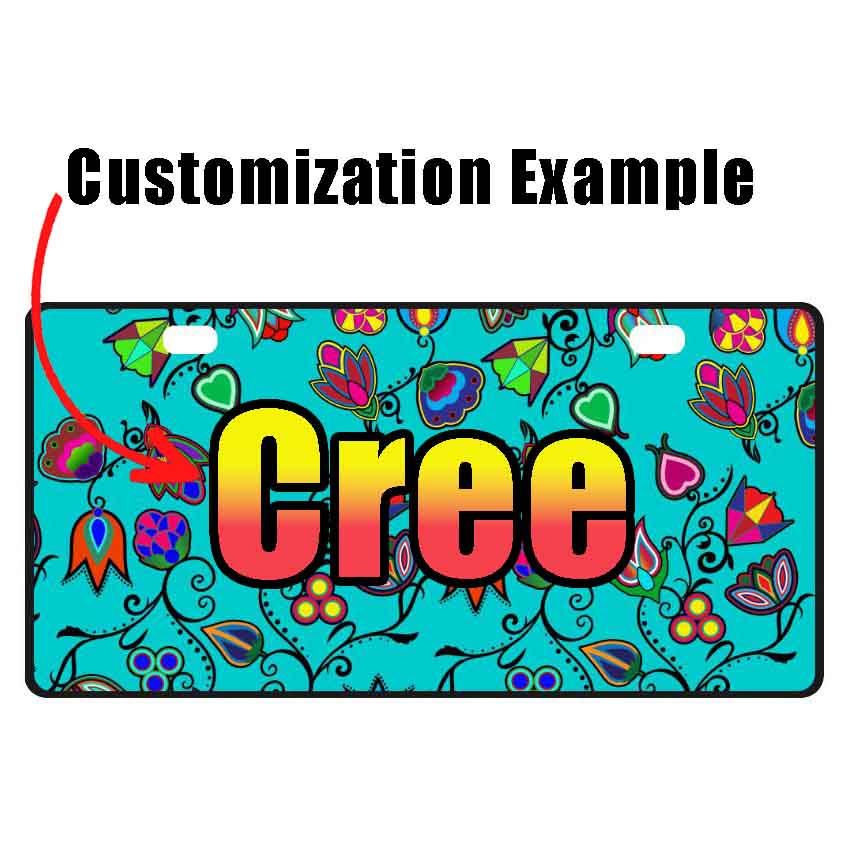 Cree Confederacy War Party License Plate