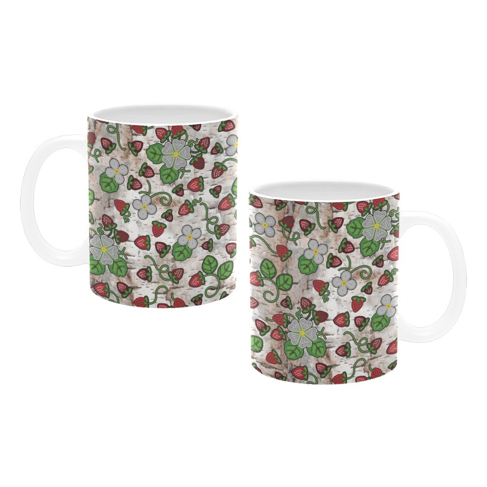 Strawberry Dreams Br Bark White Mug(11OZ)