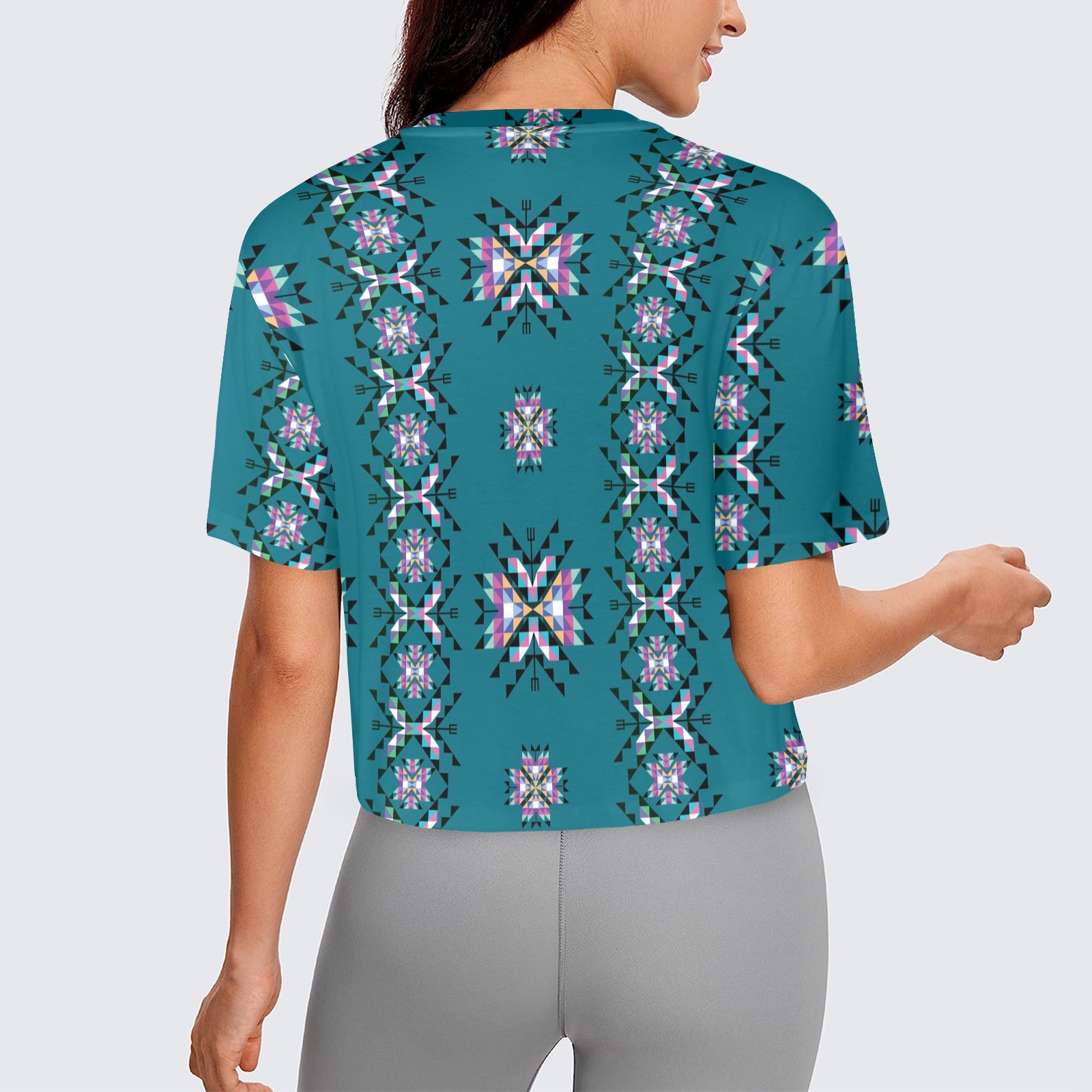Medicine Lodge Dark Winter Women's Cropped T-shirt