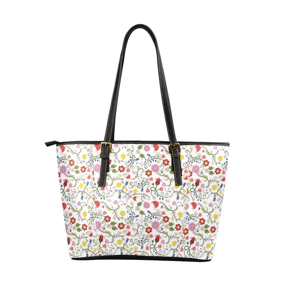 Nipin Blossom Leather Tote Bag/Large