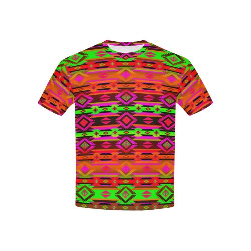 Adobe Afternoon All Over Print T-shirt for Kid (USA Size) (Model T40) All Over Print T-shirt for Kid (T40) e-joyer