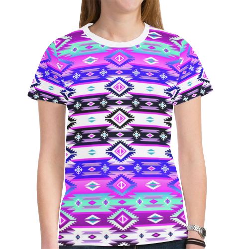 Adobe Dance New All Over Print T-shirt for Women (Model T45) New All Over Print T-shirt for Women (T45) e-joyer