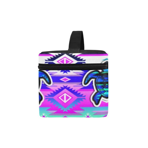 Adobe Dance Turtle Cosmetic Bag/Large (Model 1658) Cosmetic Bag e-joyer