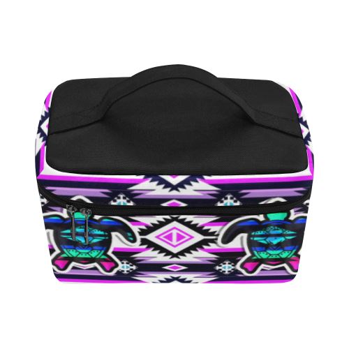Adobe Dance Turtle Cosmetic Bag/Large (Model 1658) Cosmetic Bag e-joyer