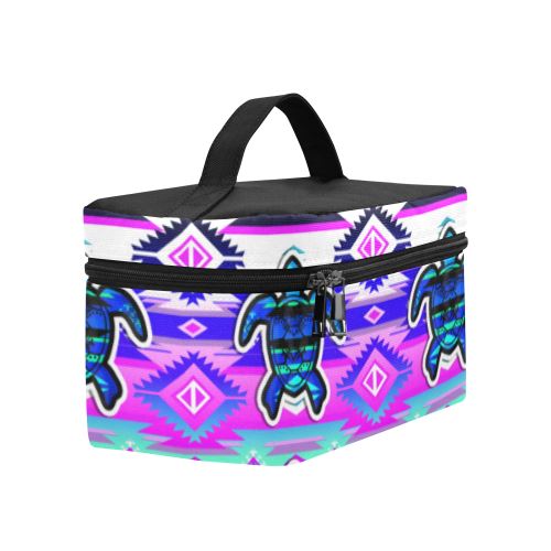 Adobe Dance Turtle Cosmetic Bag/Large (Model 1658) Cosmetic Bag e-joyer